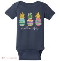 Positive Vibe Pineapple Transfer Day Infertility Ivf Mom Dad Baby Bodysuit thumb 0