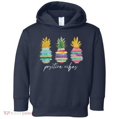 Positive Vibe Pineapple Transfer Day Infertility Ivf Mom Dad Toddler Hoodie