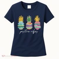 Positive Vibe Pineapple Transfer Day Infertility Ivf Mom Dad Women's T-Shirt thumb 0