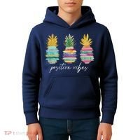 Positive Vibe Pineapple Transfer Day Infertility Ivf Mom Dad Kids Hoodie thumb 4