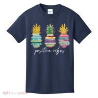 Positive Vibe Pineapple Transfer Day Infertility Ivf Mom Dad Kids T-Shirt thumb 0