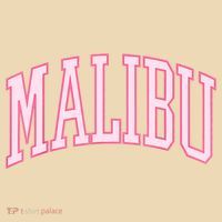 Preppy Varsity Pink Malibu CA California Font Tote Bag thumb 4