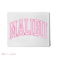 Preppy Varsity Pink Malibu CA California Font Mousepad thumb 0