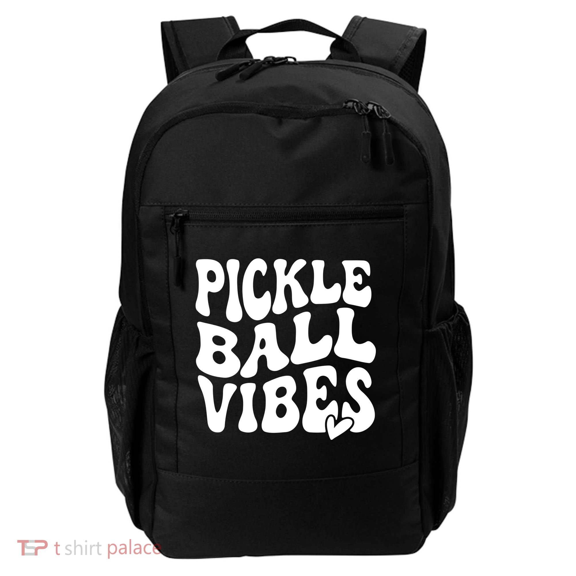Pickleball Vibes Play Pickleball With Love Backpack