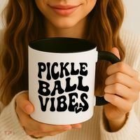 Pickleball Vibes Play Pickleball With Love Coffee Mug thumb 3