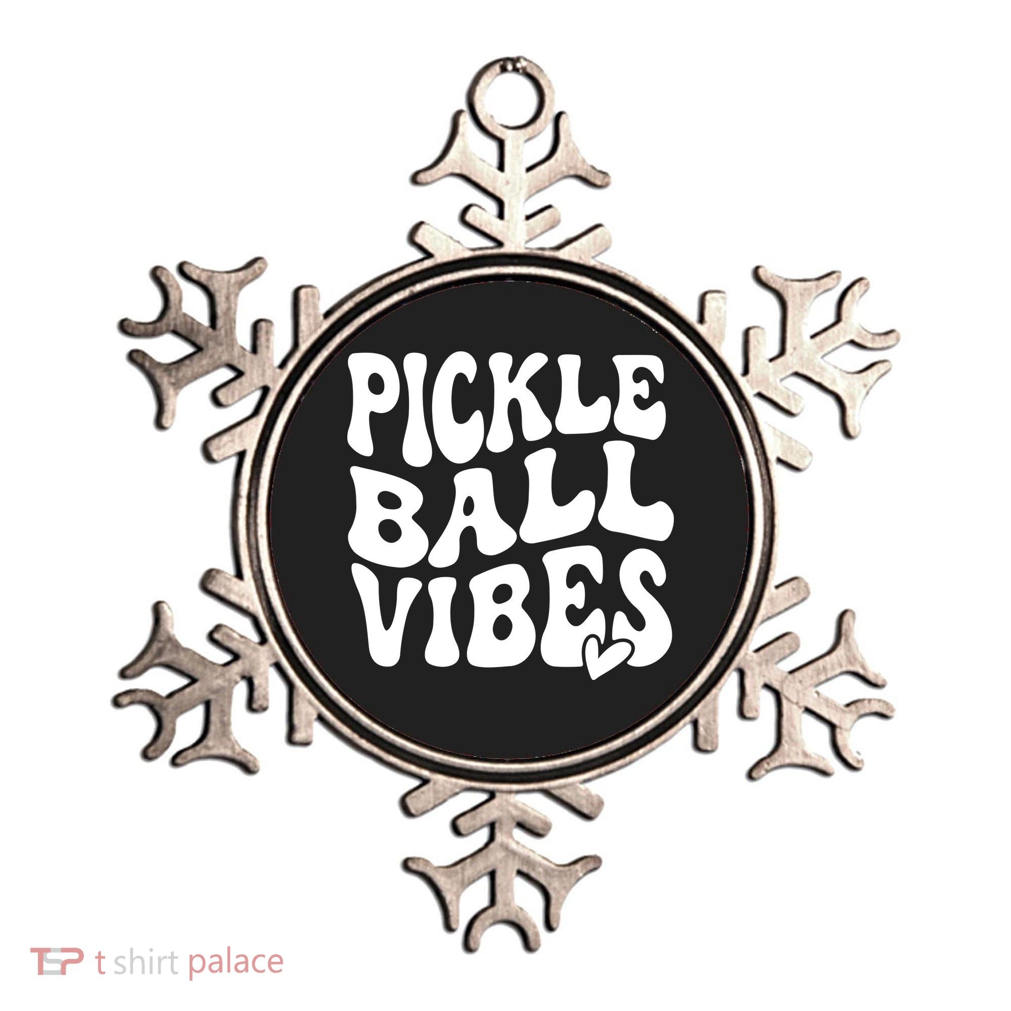 Pickleball Vibes Play Pickleball With Love Ornament