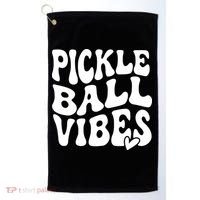 Pickleball Vibes Play Pickleball With Love Golf Towel thumb 0