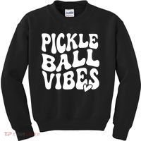 Pickleball Vibes Play Pickleball With Love Kids Sweatshirt thumb 0