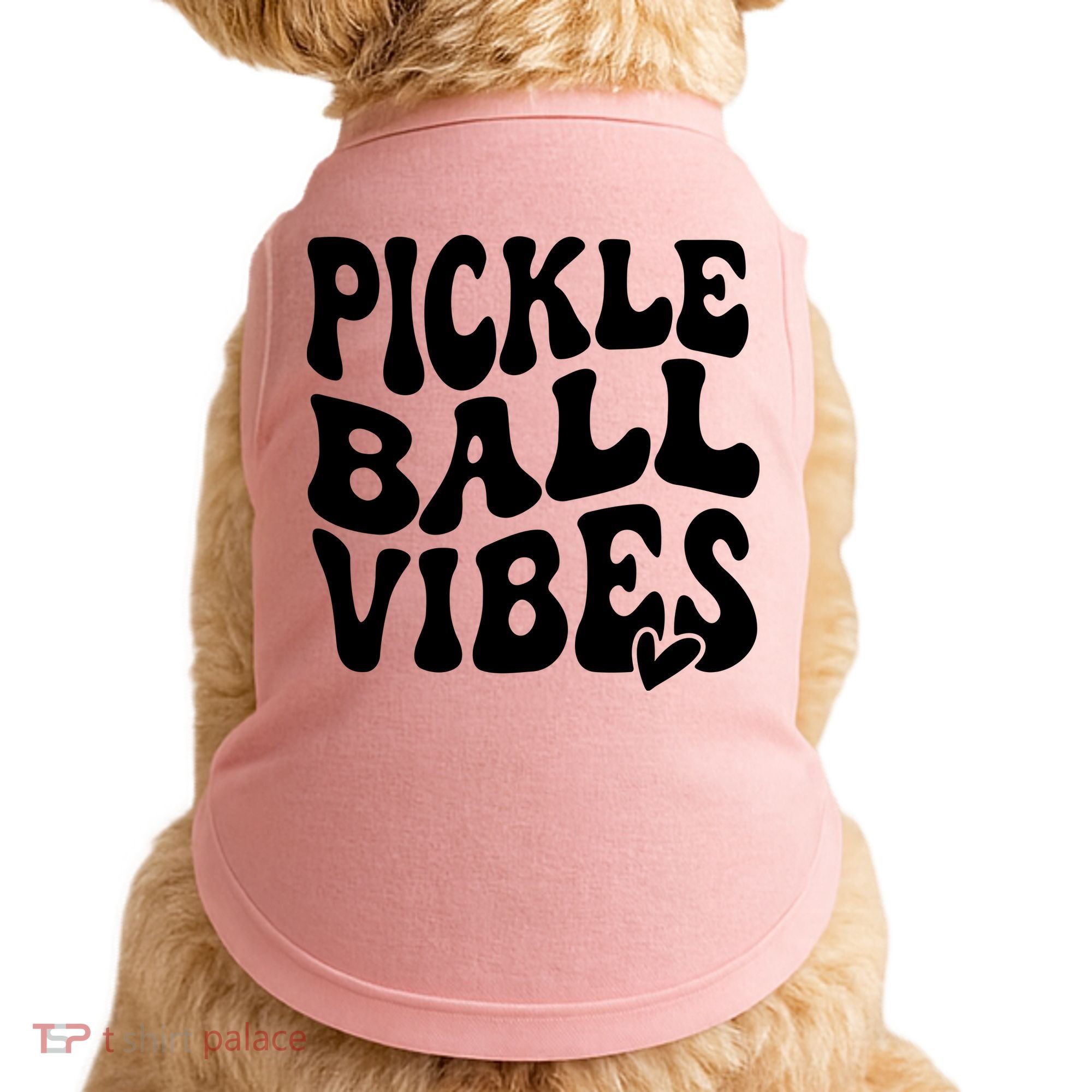 Pickleball Vibes Play Pickleball With Love Doggie Tank