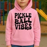 Pickleball Vibes Play Pickleball With Love Kids Hoodie thumb 2