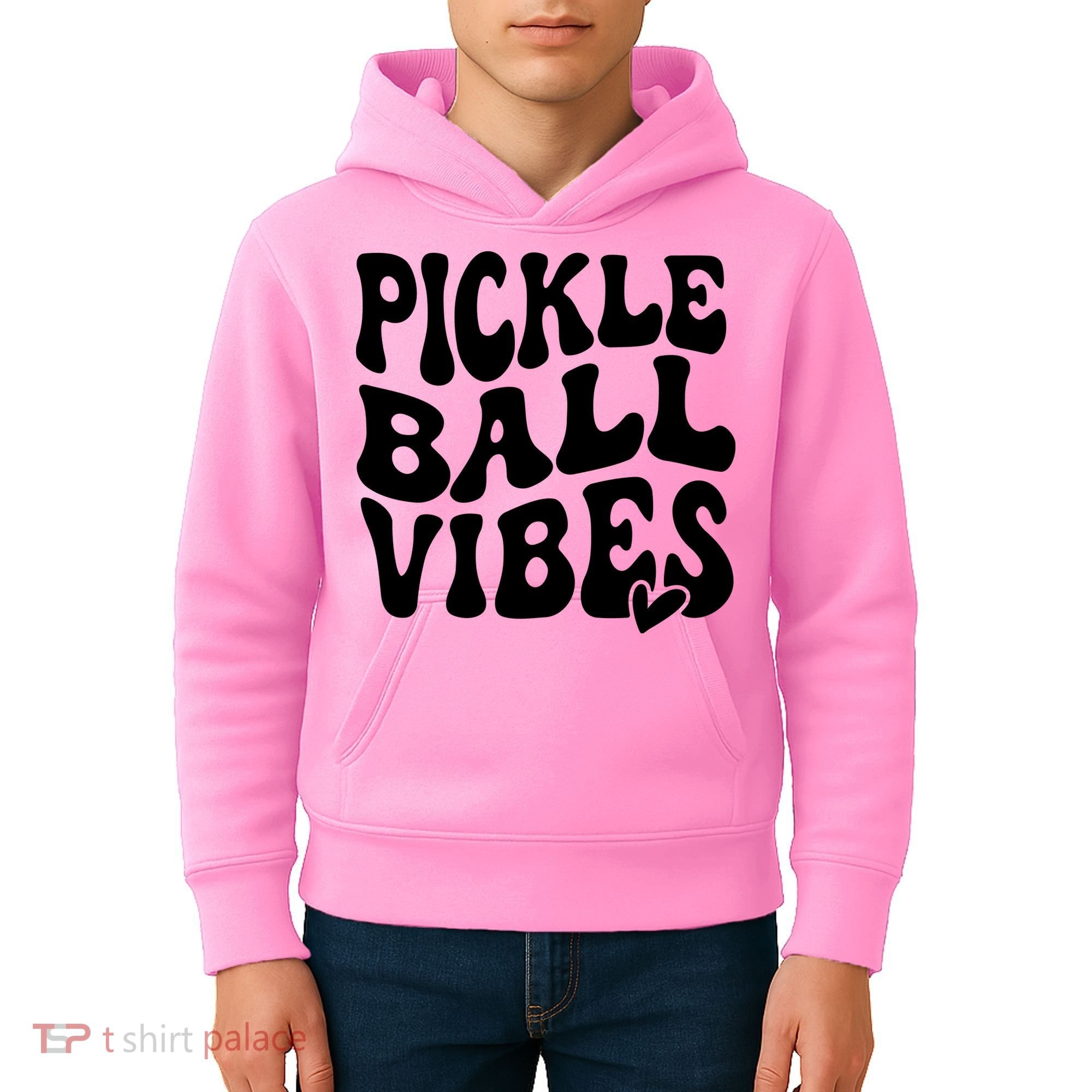 Pickleball Vibes Play Pickleball With Love Kids Hoodie