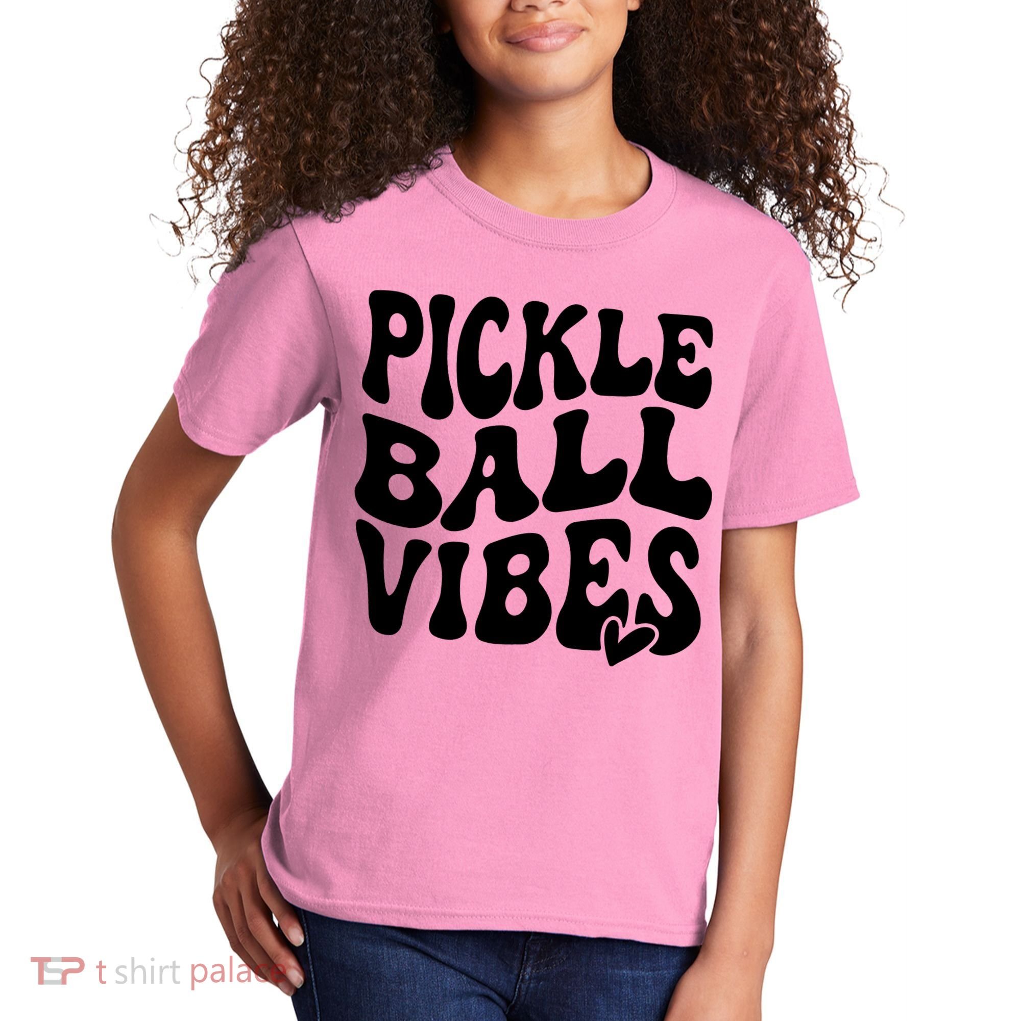 Pickleball Vibes Play Pickleball With Love Kids T-Shirt