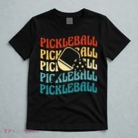 Pickleball,Retro Vintage Pickleball Silhouette, Pickleball T-Shirt thumb 5