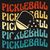 Pickleball,Retro Vintage Pickleball Silhouette, Pickleball T-Shirt thumb 7
