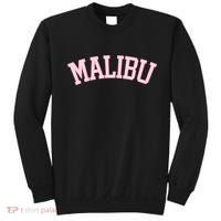 Preppy Varsity Pink Malibu California Sweatshirt thumb 0