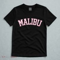 Preppy Varsity Pink Malibu California T-Shirt thumb 5