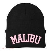 Preppy Varsity Pink Malibu California Beanie thumb 0