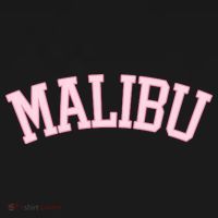 Preppy Varsity Pink Malibu California Women's Hoodie thumb 2