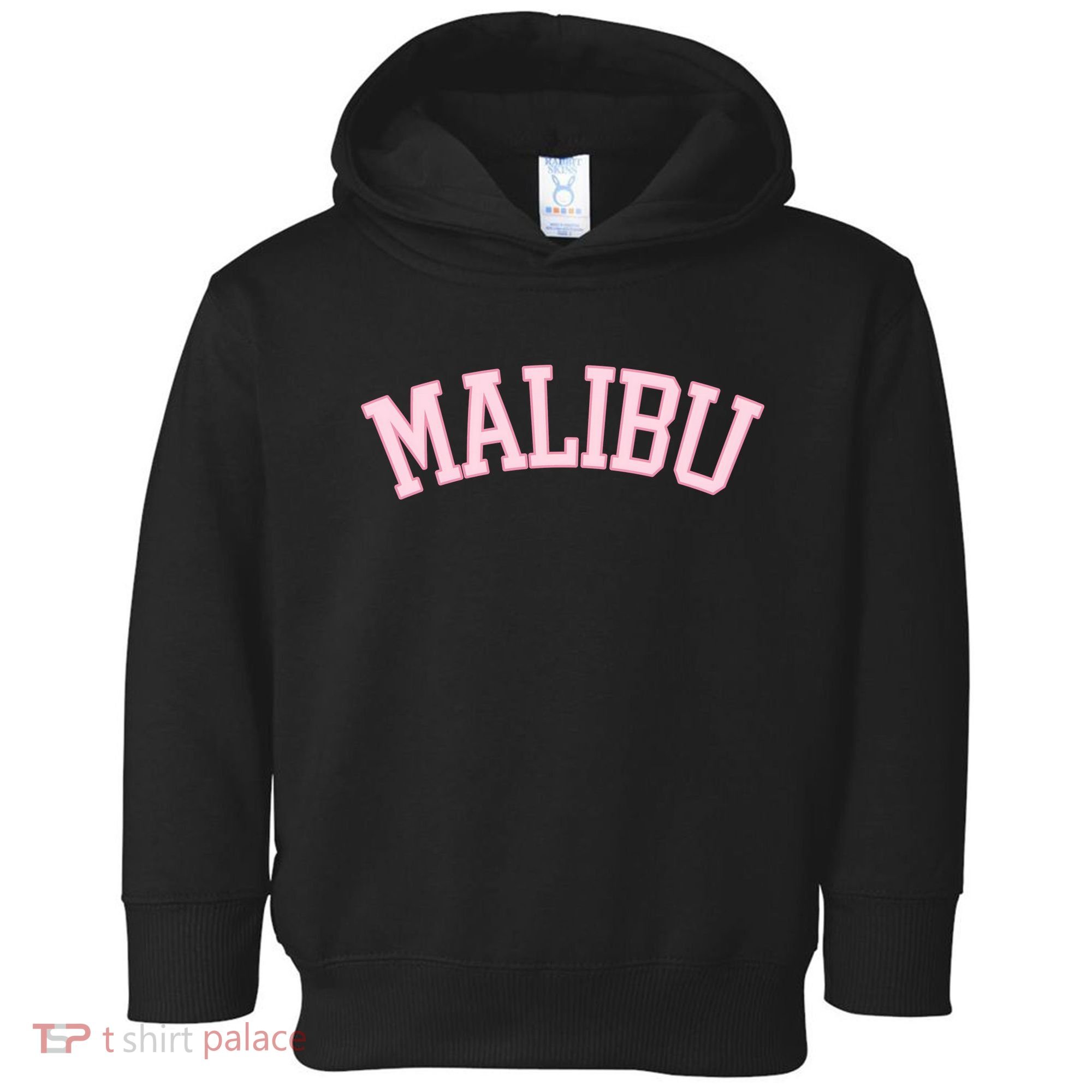 Preppy Varsity Pink Malibu California Toddler Hoodie