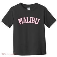 Preppy Varsity Pink Malibu California Toddler T-Shirt thumb 0