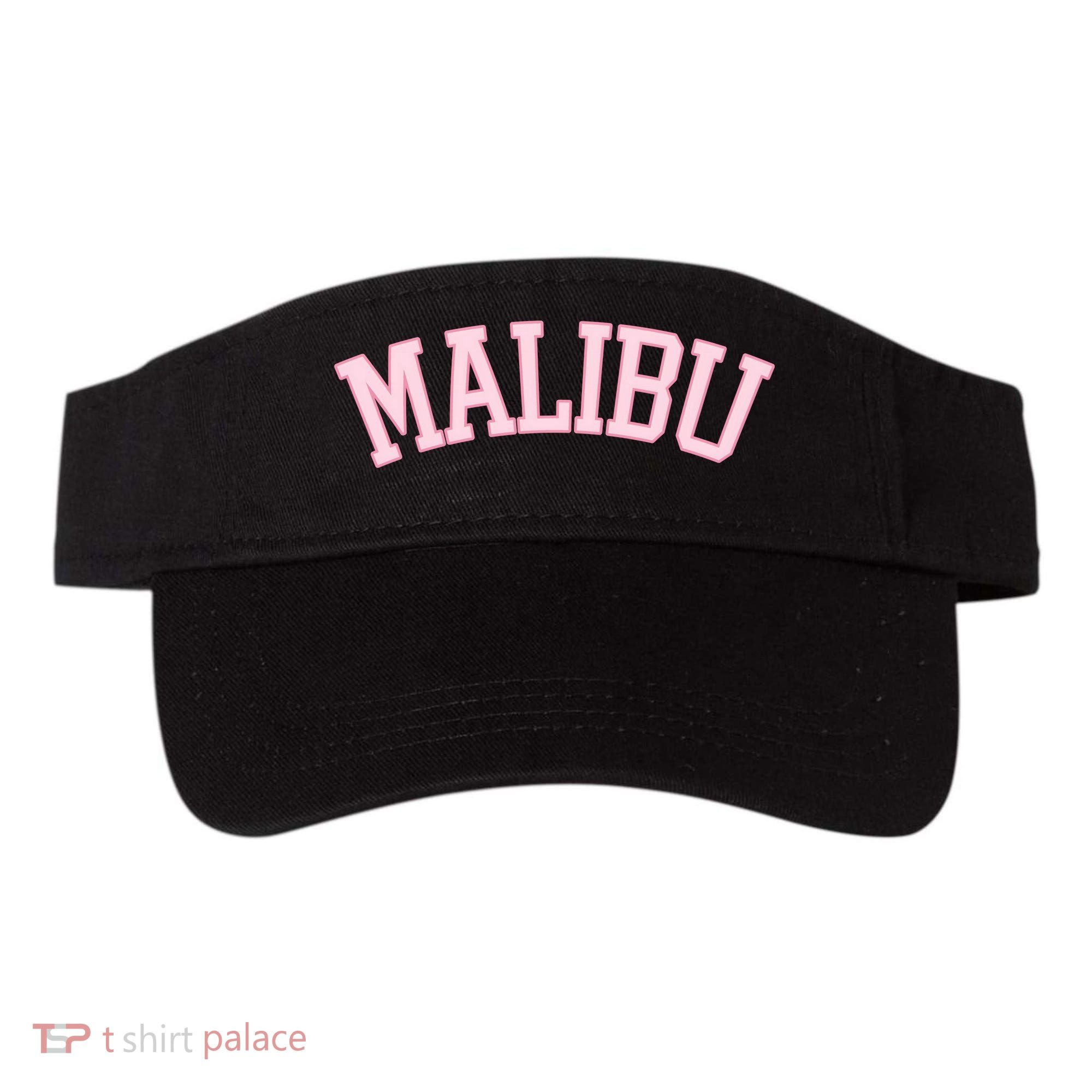 Preppy Varsity Pink Malibu California Visor