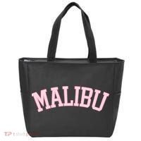Preppy Varsity Pink Malibu California Tote Bag thumb 0