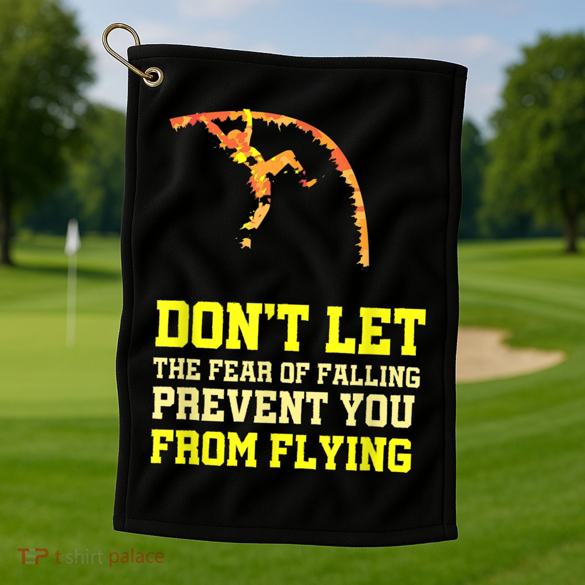 Pole Vaulting Pole Track & Field Pole Vault Golf Towel