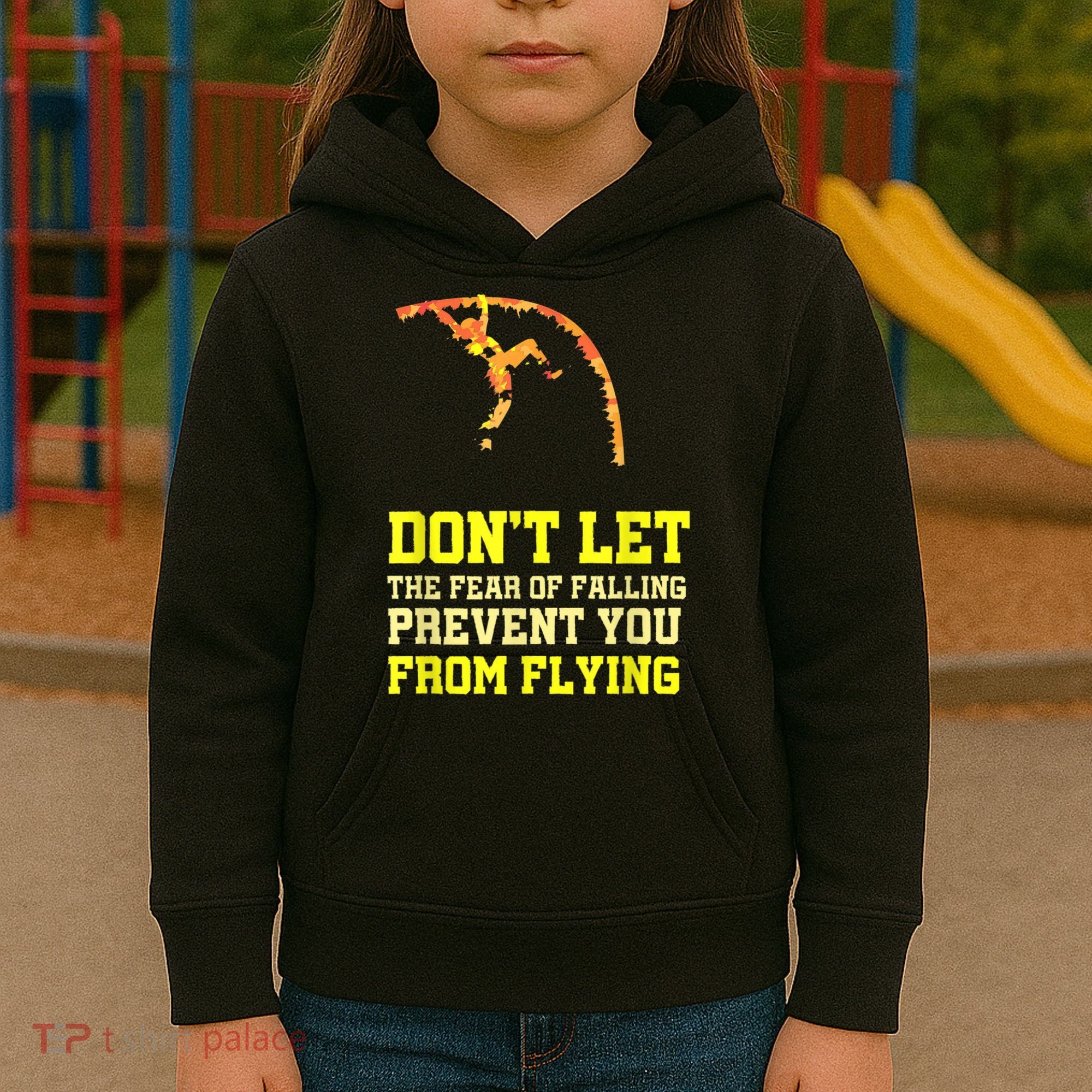 Pole Vaulting Pole Track & Field Pole Vault Kids Hoodie