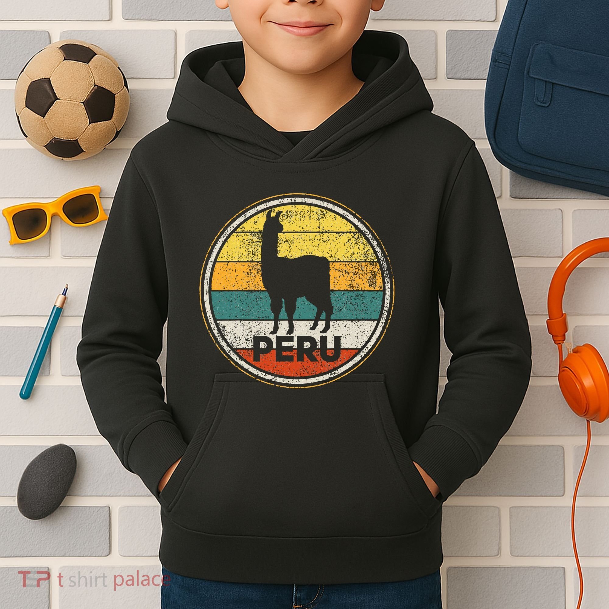 Peru Vicuna Peruvian Kids Hoodie