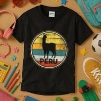 Peru Vicuna Peruvian Kids T-Shirt thumb 3