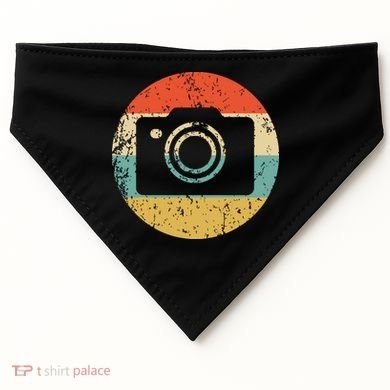 Photographer Vintage Retro Camera USA-Made Doggie Bandana
