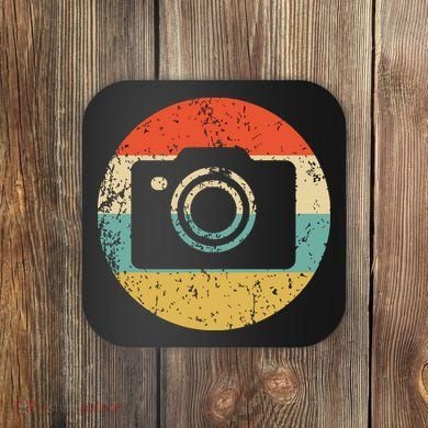 Photographer Vintage Retro Camera Coaster