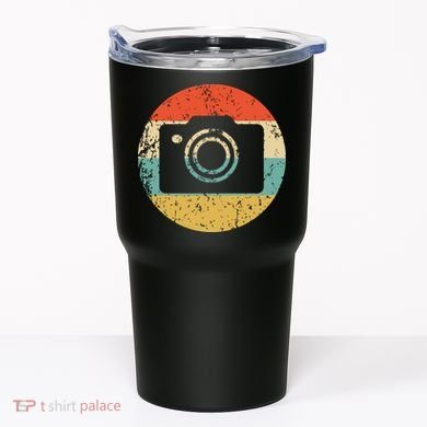 Photographer Vintage Retro Camera Tumbler