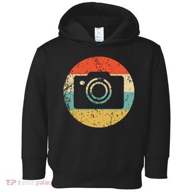 Photographer Vintage Retro Camera Toddler Hoodie