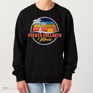 Puerto Vallarta Retro Sunset Women's Sweatshirt