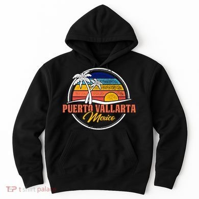 Puerto Vallarta Retro Sunset Hoodie