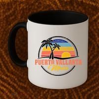 Puerto Vallarta Retro Sunset Coffee Mug thumb 2