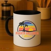 Puerto Vallarta Retro Sunset Coffee Mug thumb 4