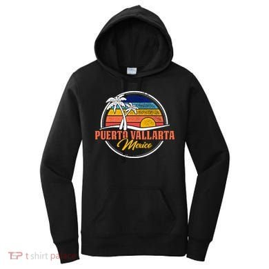 Puerto Vallarta Retro Sunset Women's Hoodie