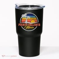 Puerto Vallarta Retro Sunset Tumbler thumb 0