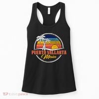 Puerto Vallarta Retro Sunset Women's Tank Top thumb 0