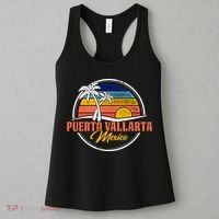 Puerto Vallarta Retro Sunset Women's Tank Top thumb 3