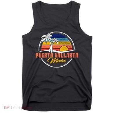 Puerto Vallarta Retro Sunset Tank Top