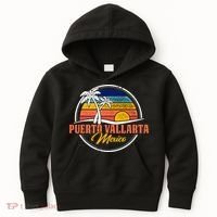 Puerto Vallarta Retro Sunset Kids Hoodie thumb 0