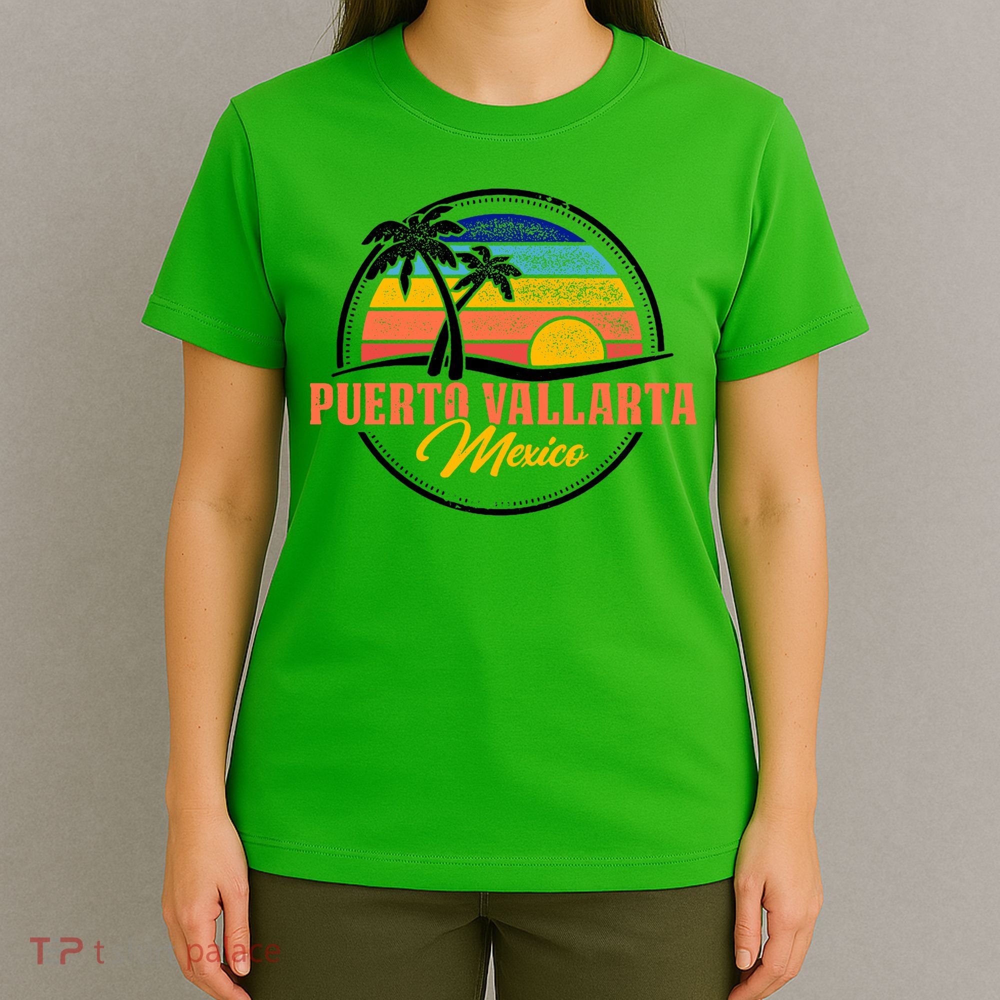 Puerto Vallarta Retro Sunset T-Shirt
