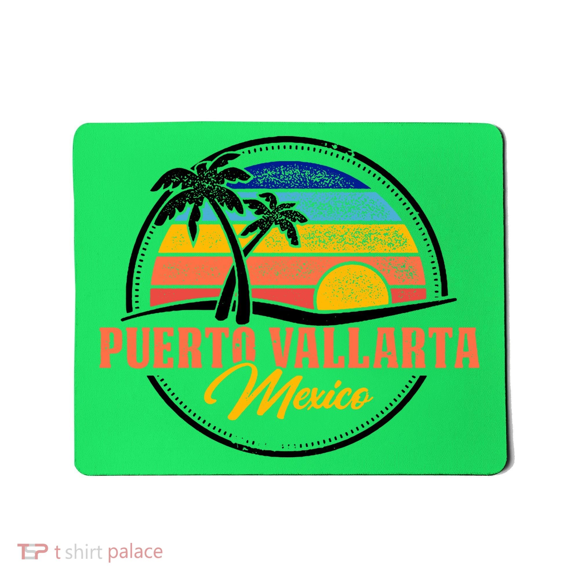 Puerto Vallarta Retro Sunset Mousepad