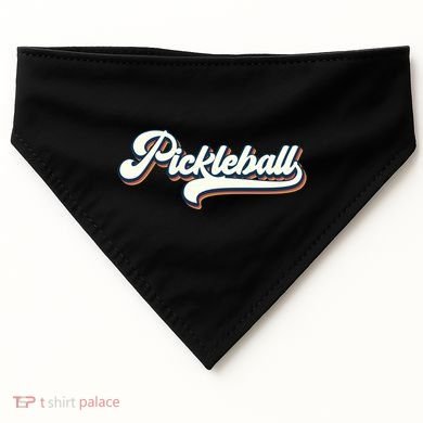 Pickleball Vintage Retro Cool Gift USA-Made Doggie Bandana