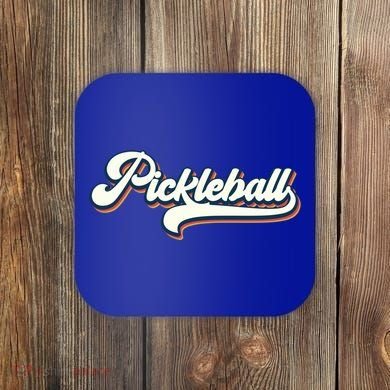 Pickleball Vintage Retro Cool Gift Coaster