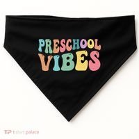 Preschool Vibes Retro 80s Pre School USA-Made Doggie Bandana thumb 0