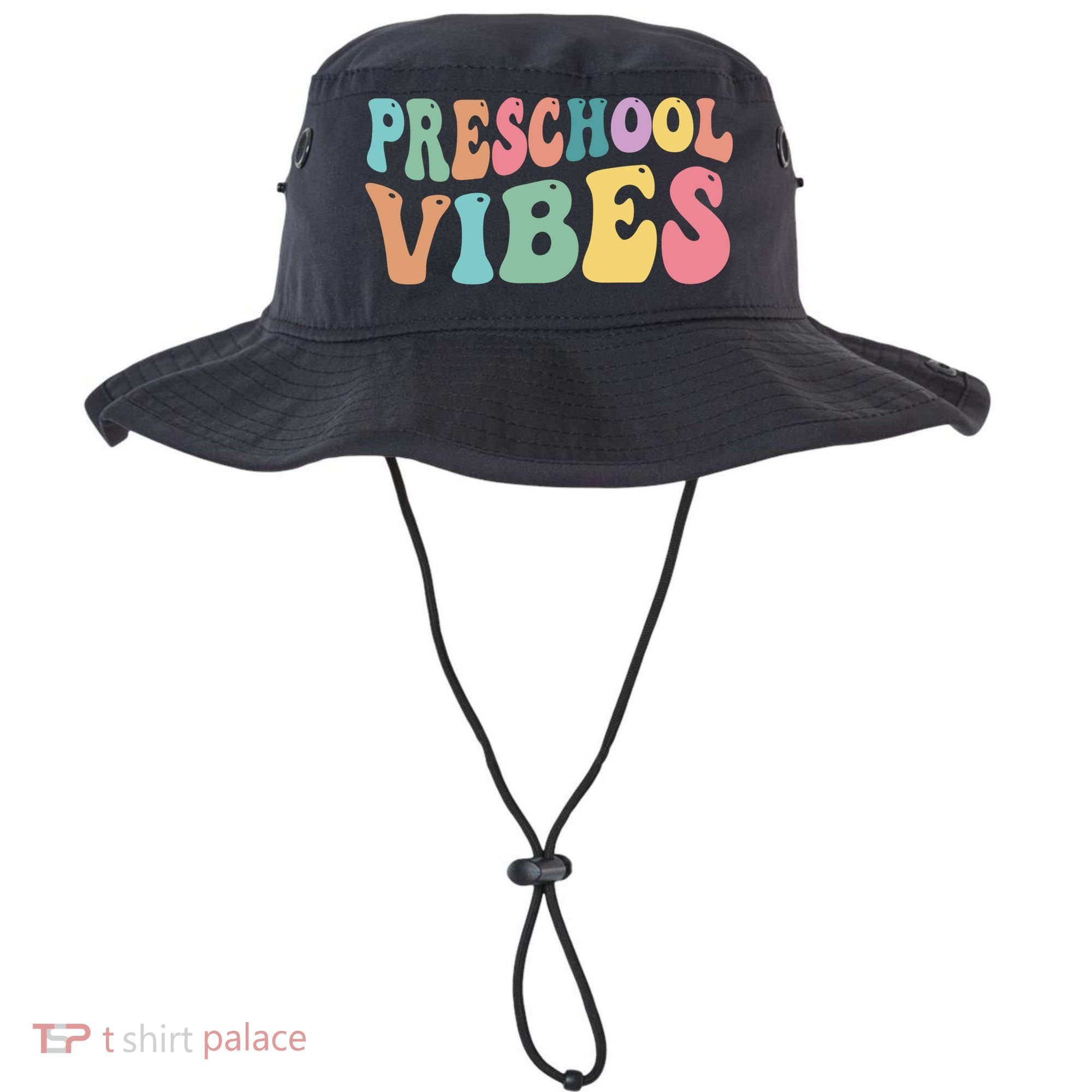 Preschool Vibes Retro 80s Pre School Bucket Hat
